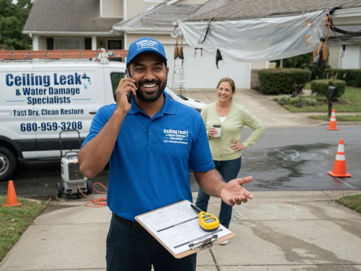 Ceiling Leak Cleanup Argonia, KS FAQs